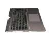 TM-02845-002 Original Fujitsu Tastatur inkl. Topcase DE (deutsch) schwarz/silber mit Backlight