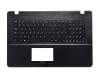 Tastatur (FR) schwarz/schwarz - ohne Touchpad für Asus X751LN