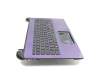 Toshiba Satellite L50-B-1PW Original Tastatur inkl. Topcase DE (deutsch) schwarz/lila