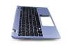 V139346AK1 Original Sunrex Tastatur inkl. Topcase DE (deutsch) schwarz/blau