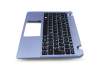 V139346AK1 Original Sunrex Tastatur inkl. Topcase DE (deutsch) schwarz/blau