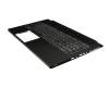 V143422GK2 Original Sunrex Tastatur inkl. Topcase DE (deutsch) schwarz/schwarz mit Backlight