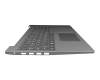 V161420AK1-GR Original Sunrex Tastatur inkl. Topcase DE (deutsch) grau/silber