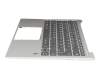 V161520GK1-GR Original Sunrex Tastatur inkl. Topcase DE (deutsch) grau/silber mit Backlight