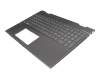 V162630TS1 Original HP Tastatur inkl. Topcase DE (deutsch) grau/grau mit Backlight
