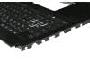 V170146DK1 Original Sunrex Tastatur inkl. Topcase DE (deutsch) schwarz/schwarz mit Backlight