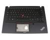V1708201K3 Original Sunrex Tastatur inkl. Topcase DE (deutsch) schwarz/schwarz mit Backlight und Mouse-Stick