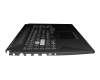 V191346AE1 Original Sunrex Tastatur inkl. Topcase DE (deutsch) schwarz/transparent/schwarz mit Backlight