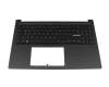 V218662AE1 GR Original Sunrex Tastatur inkl. Topcase DE (deutsch) schwarz/schwarz mit Backlight