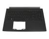 WK2032 Original Acer Tastatur inkl. Topcase US (englisch) schwarz/schwarz mit Backlight