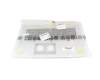 WK2404 Original Acer Tastatur inkl. Topcase US (englisch) schwarz/silber B-Ware
